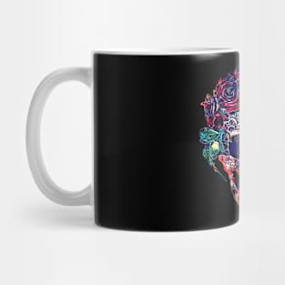 Skull in roses Mug